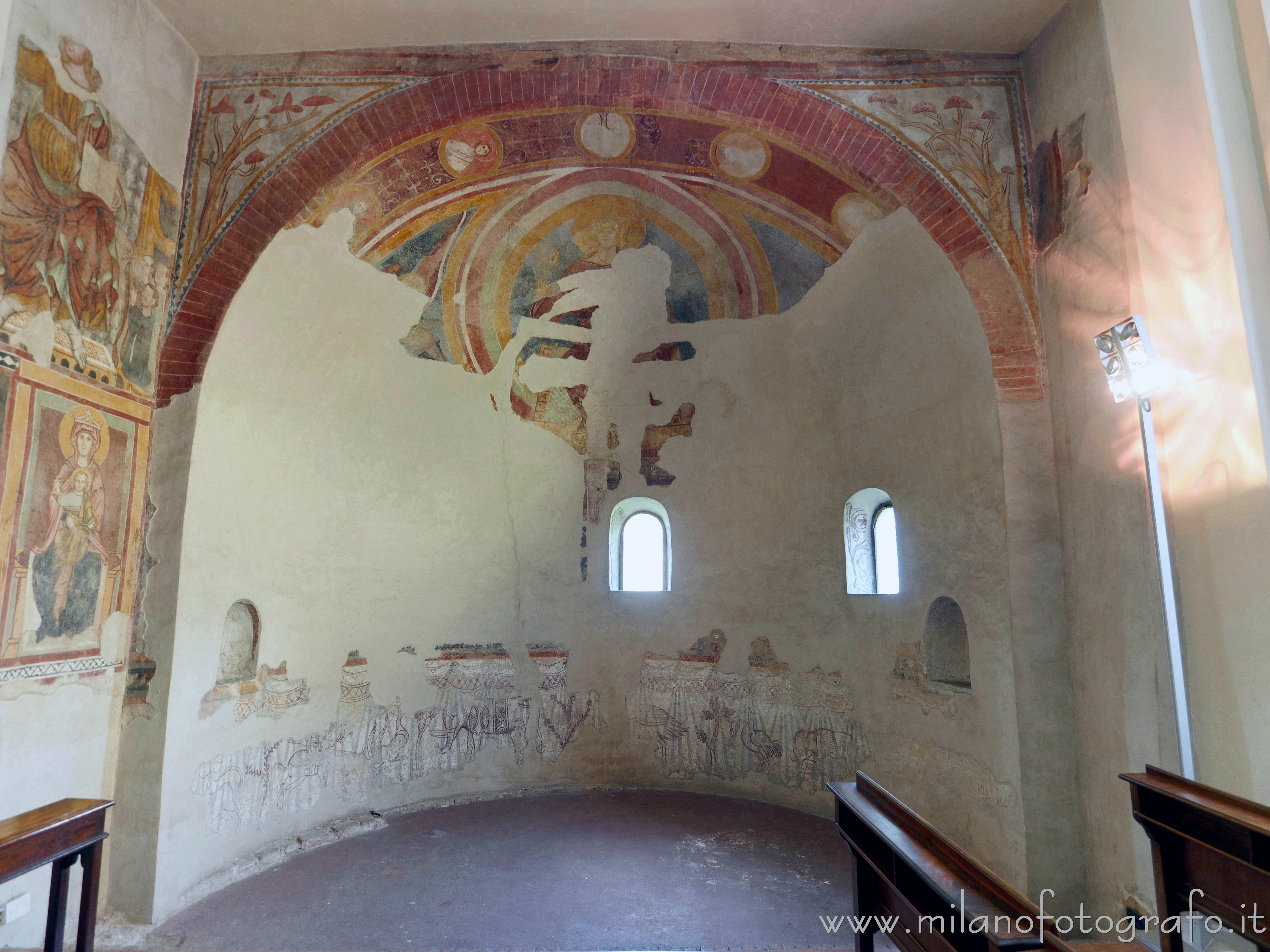 Milano - Abside vecchia della Cappella Cittadini nella Basilica di San Lorenzo Maggiore